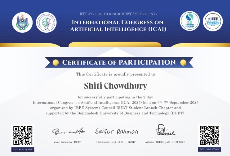 ICAI 2025 Certificate